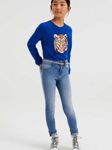 WE Fashion Shirt in Blauw