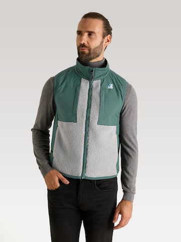 Gilet di K-Way in grigio: frontale