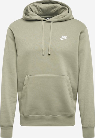 Nike Sportswear Sweatshirt 'Club' in Green: front