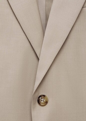 MANGO MAN Slim fit Suit Jacket 'Turin' in Beige