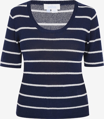 usha BLUE LABEL Pullover in Blau: Vorderseite