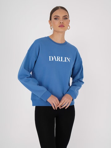 FRESHLIONS Sweatshirt ' DARLIN ' in Blauw: voorkant