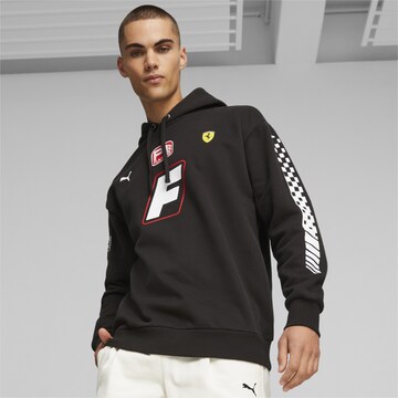 PUMA Athletic Sweatshirt 'Scuderia Ferrari Race Garage' in Black: front