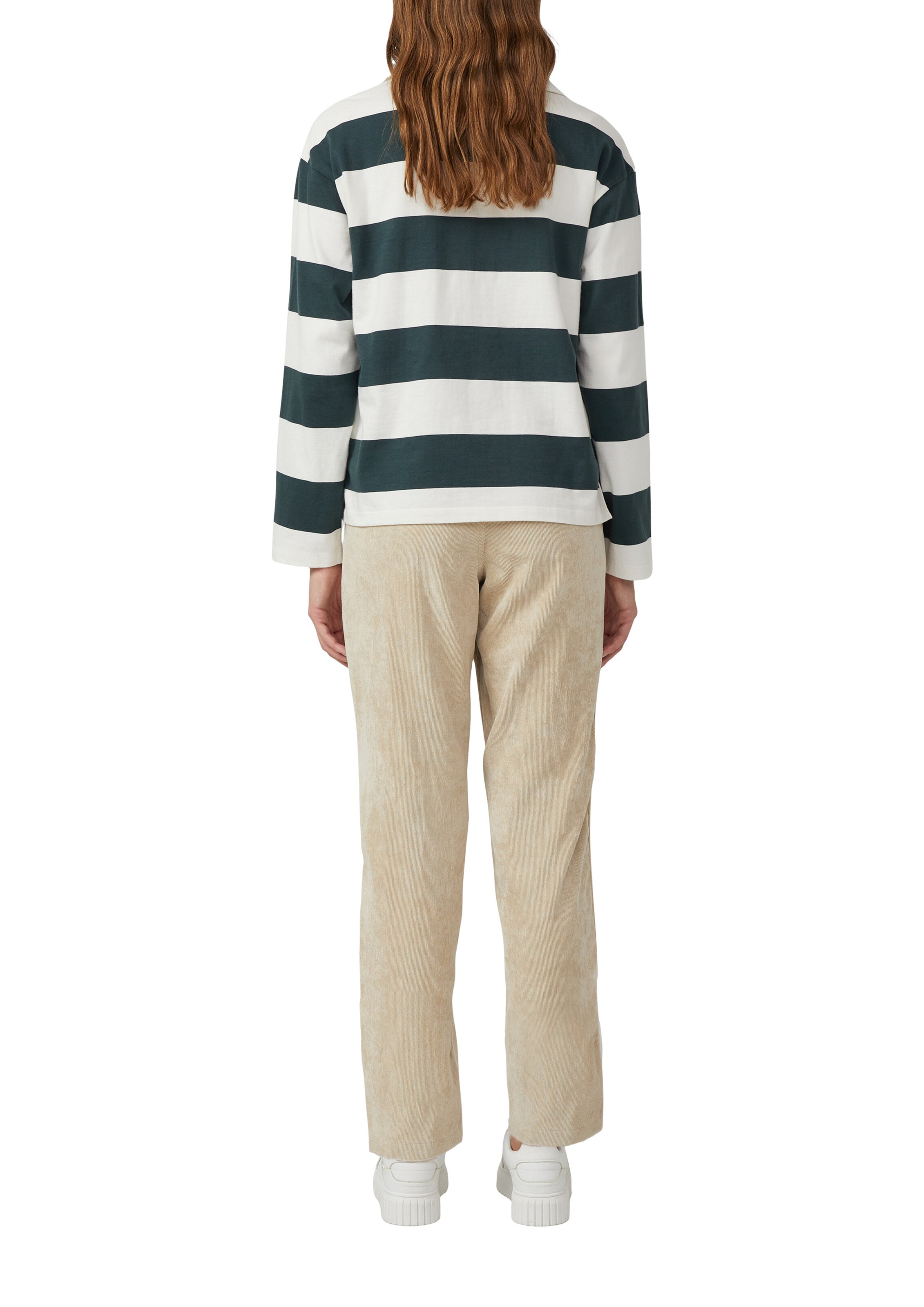 s.Oliver Конический (Tapered) Брюки со складками в Бежевый