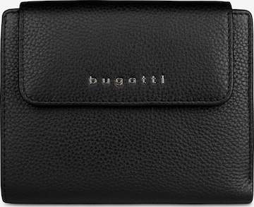 Portamonete di bugatti in nero: frontale