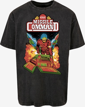 F4NT4STIC Shirt 'Arcade Game Atari' in Zwart: voorkant