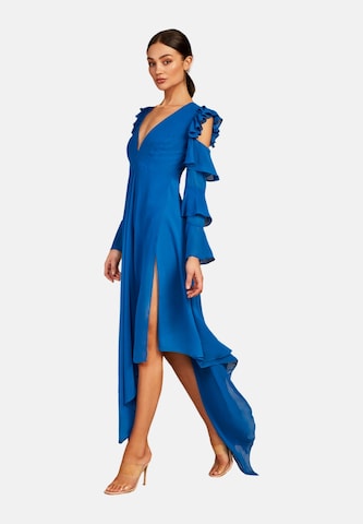 KADIJE BARRY Evening Dress in Blue: front