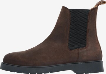 SELECTED HOMME Chelsea Boots in Brown: front