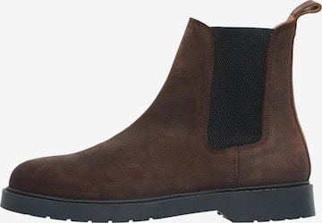 SELECTED - Botas Chelsea en marrón: frente