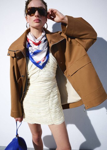MANGO Dress 'Bruna' in Beige