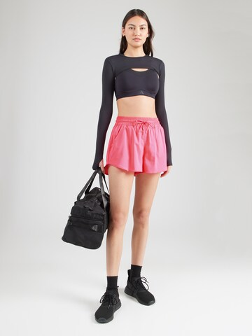 ADIDAS PERFORMANCE Loose fit Workout Pants 'Club' in Pink