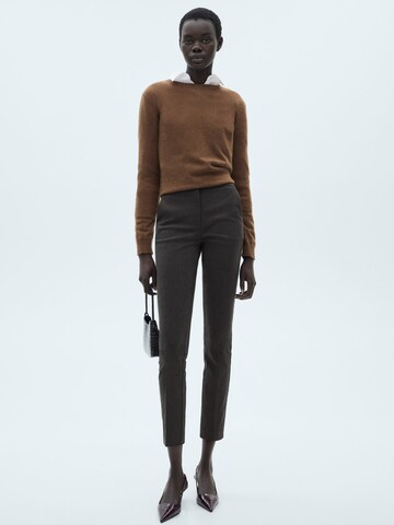 MANGO Slimfit Broek 'COLA' in Grijs