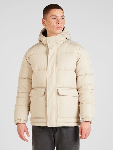 Veste d’hiver 'TAN' HOLLISTER en beige : devant