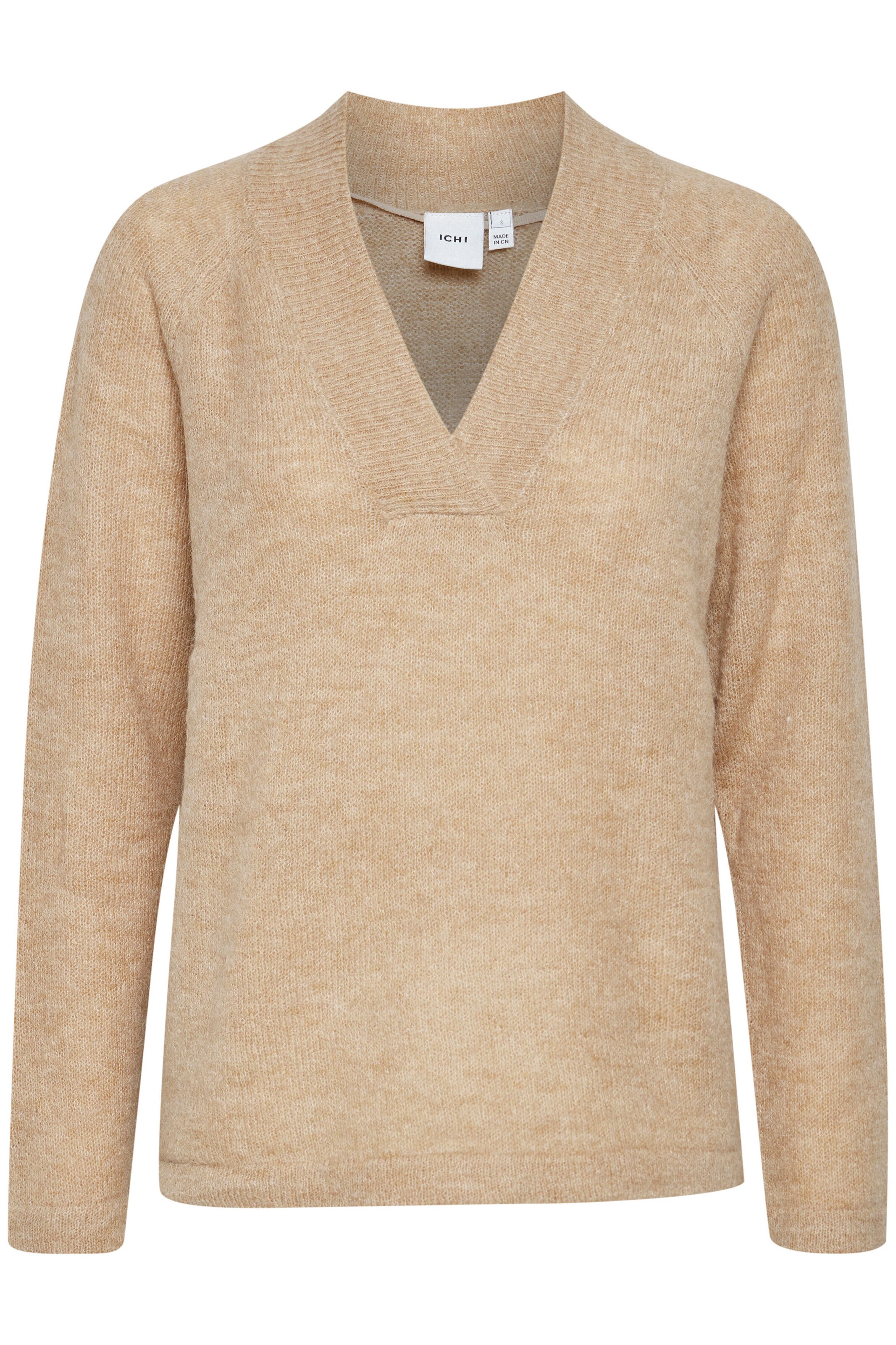 ICHI Pullover 'IHKamara' in Beige: Vorderseite