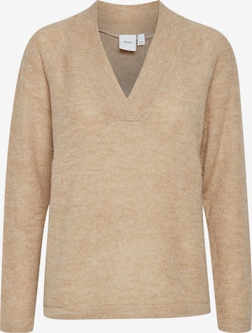 ICHI Sweater 'KAMARA' in Brown: front