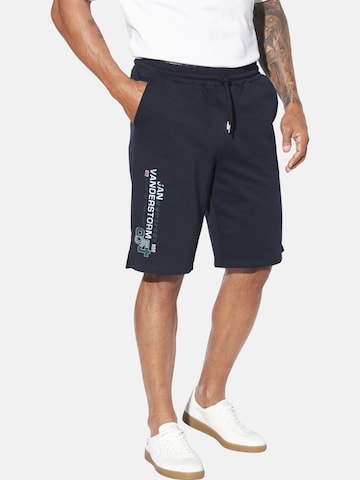 Jan Vanderstorm Loose fit Trousers 'Permarsen' in Blue: front