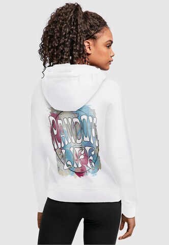 Sweat-shirt 'Random Life' Merchcode en blanc