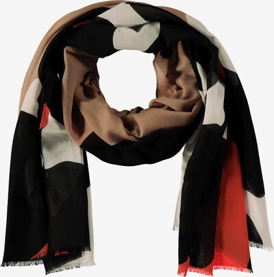 GERRY WEBER Tuch in beige / orangerot / schwarz / offwhite, Produktansicht