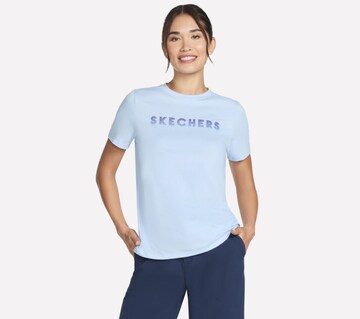 SKECHERS Shirt in Blue: front