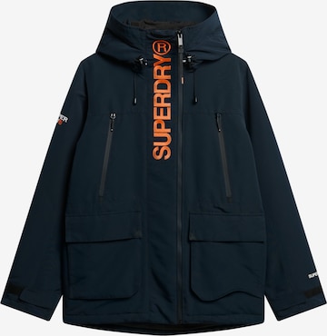 Superdry Winter Jacket in Blue: front