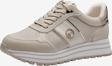 TAMARIS Sneaker low i beige: forside