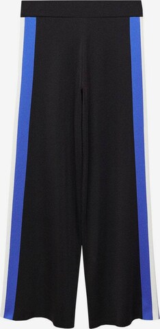 Wide Leg Pantalon MANGO en noir : devant