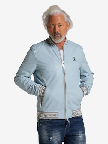 Carlo Colucci Between-Season Jacket ' Colton-M ' in Blue: front