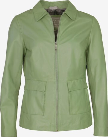 JCC Lederjacke in Grün: Vorderseite