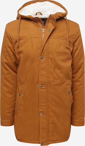 Only & Sons Winter Parka 'ALEX' in Brown: front