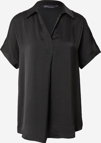 Marks & Spencer Blouse in Zwart: voorkant