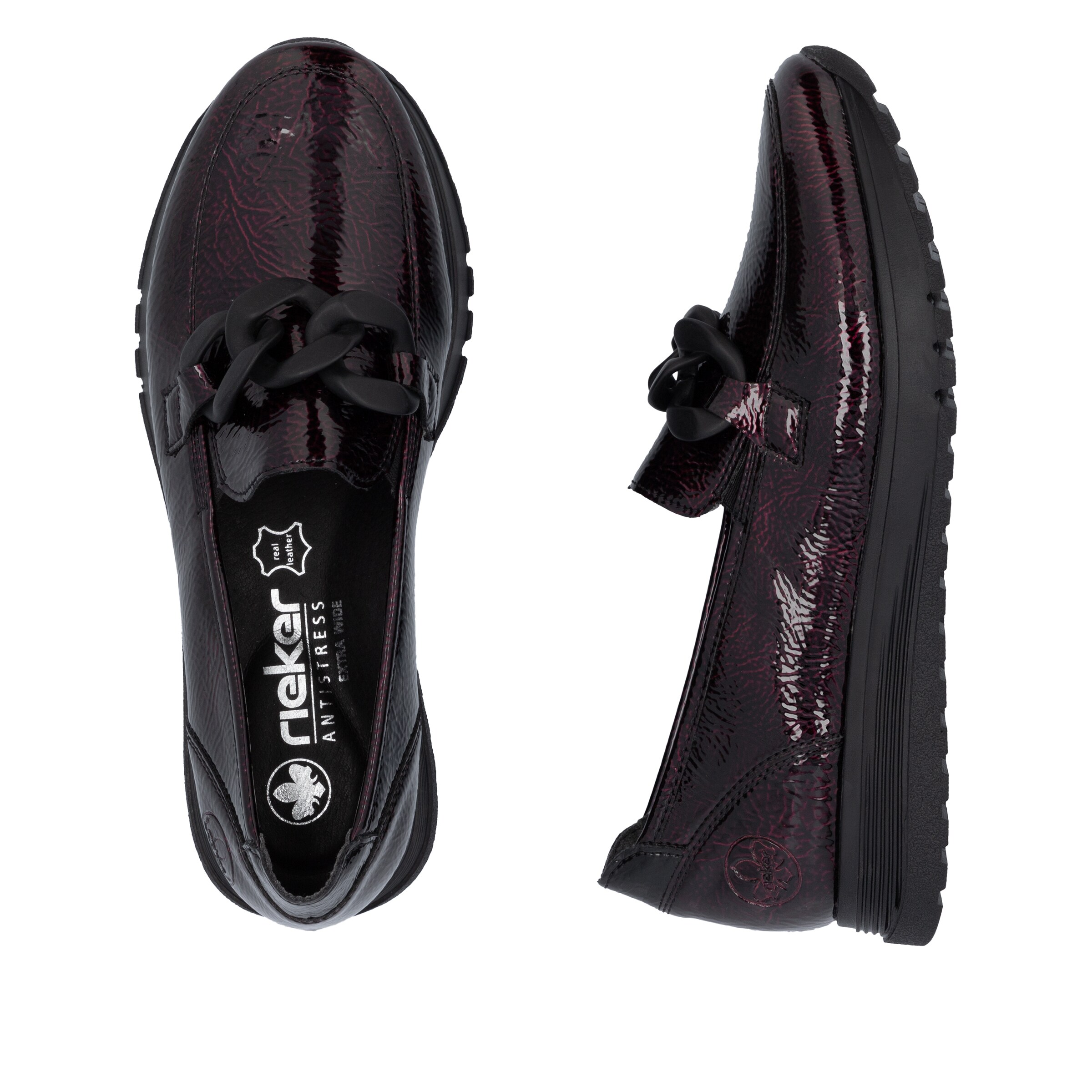 Chaussure basse Rieker en rouge