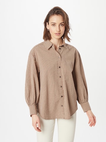Monki Blouse in Brown: front