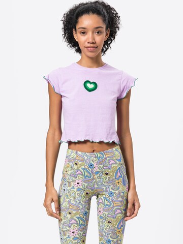 T-shirt Vintage Supply en violet : devant