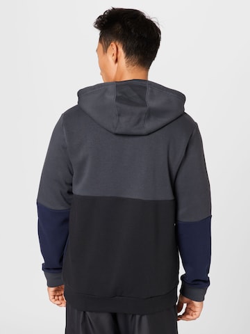 ADIDAS SPORTSWEAR Athletic Zip-Up Hoodie 'Essentials Colorblock Fleece ' in Grey