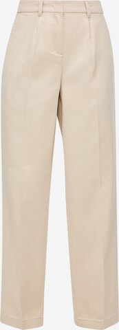 s.Oliver Pleat-front trousers in Beige: front