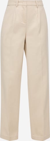 s.Oliver Pleat-Front Pants in Beige: front