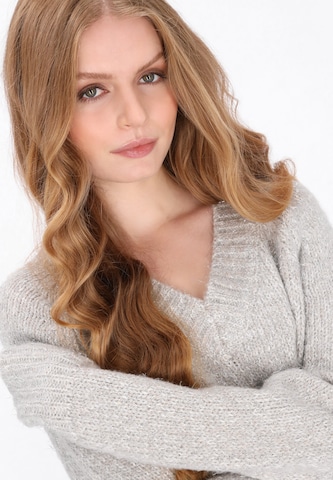 DreiMaster Vintage Gebreide jurk in Wit