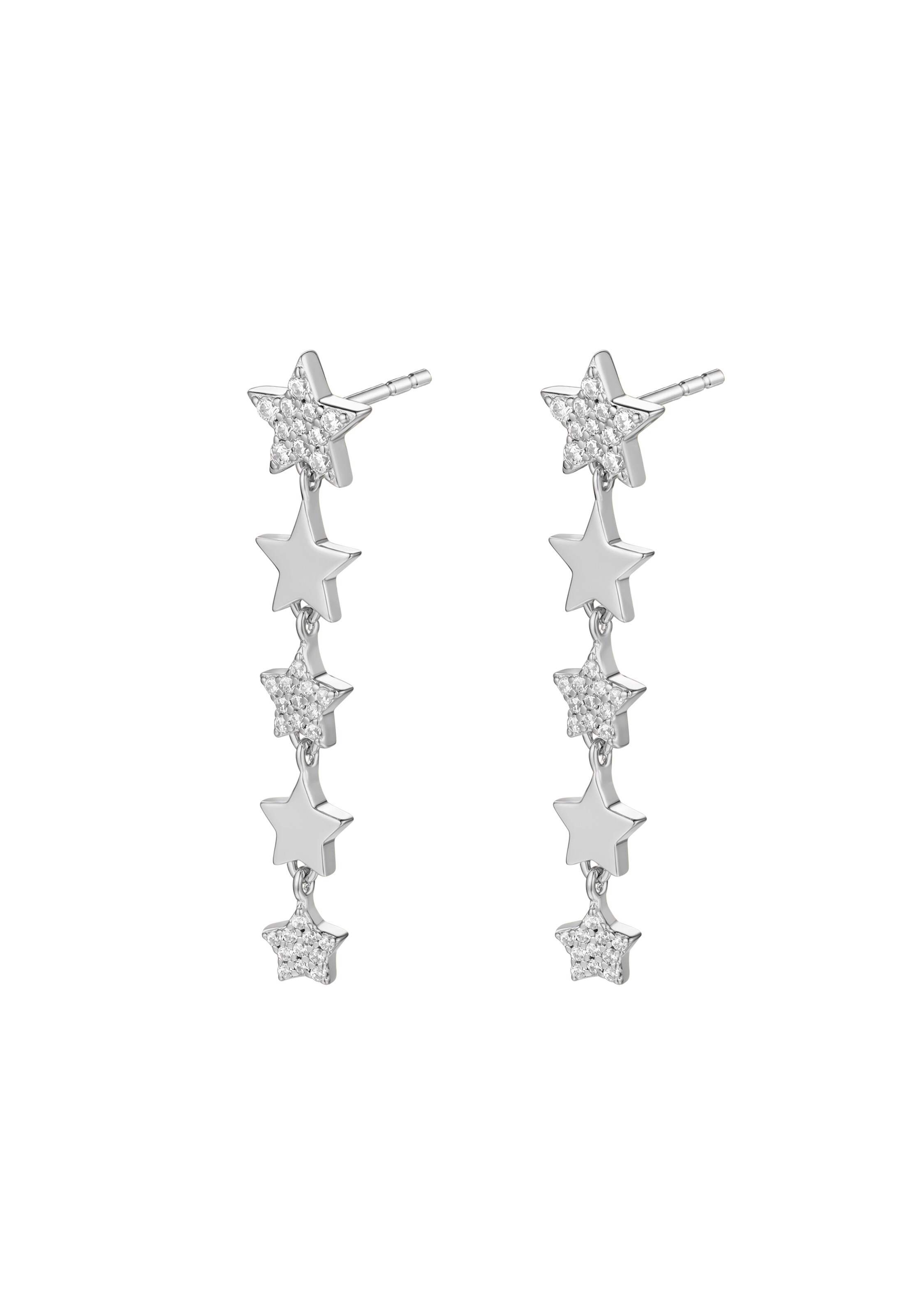 Nana Kay Earrings 'Shiny Stars' in Silver: front