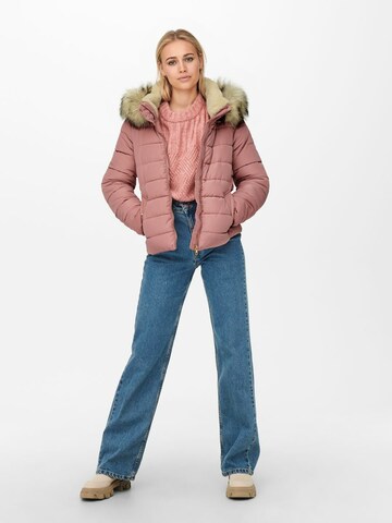 ONLY - Casaco de inverno 'Camilla' em rosa