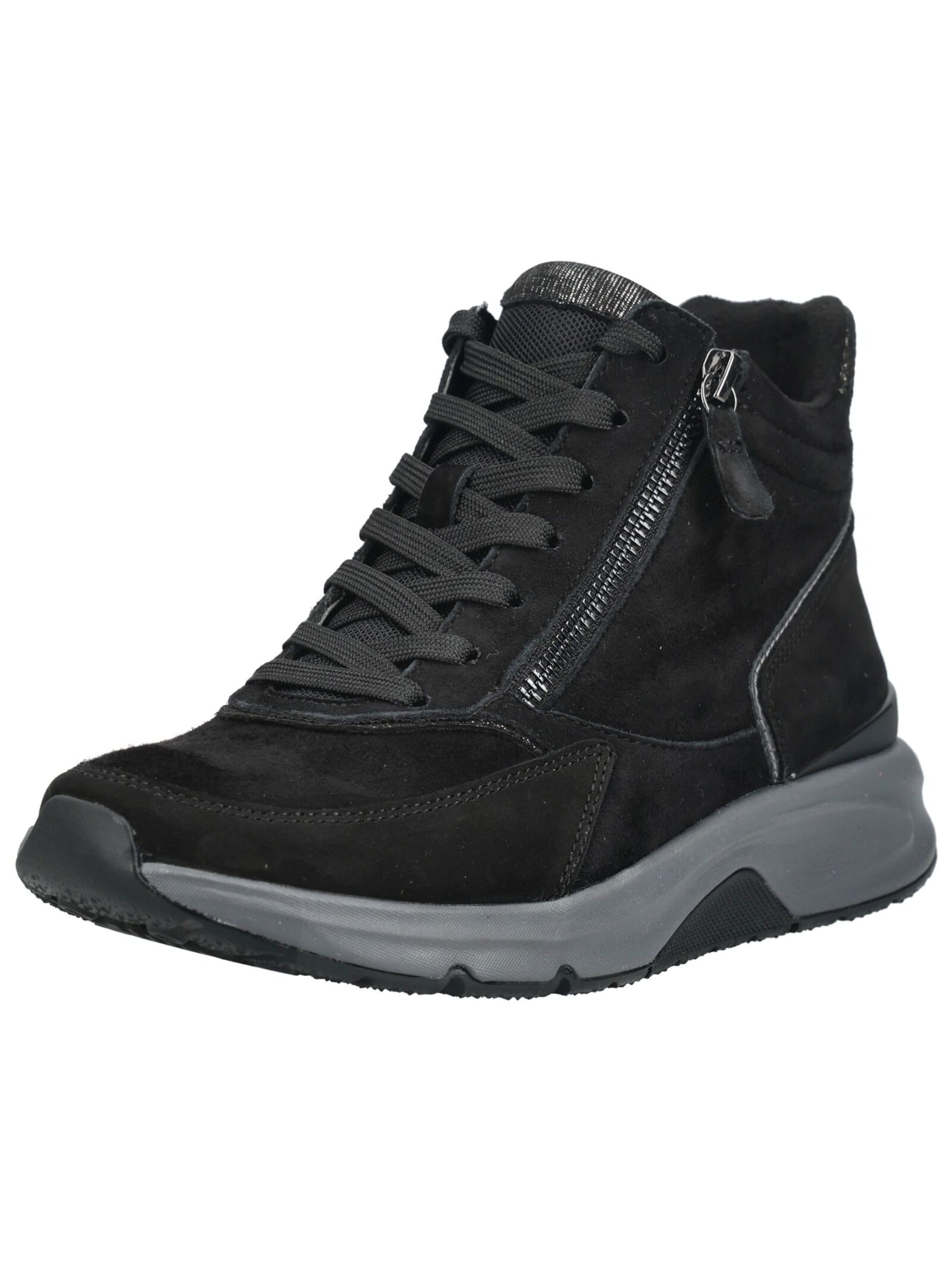 Sneaker alta di GABOR in nero: frontale