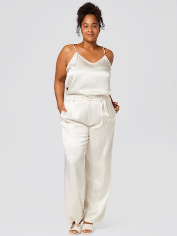 A LOT LESS Loose fit Trousers 'EVE' in White