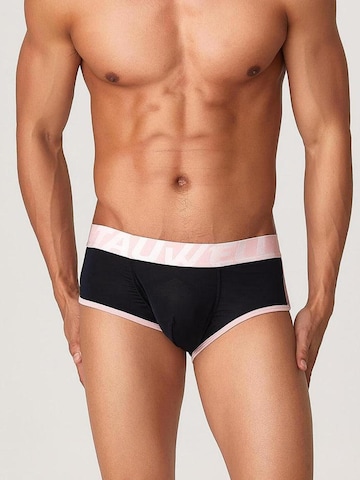 TAUWELL Boxer shorts 'Nano Slits' in Black: front