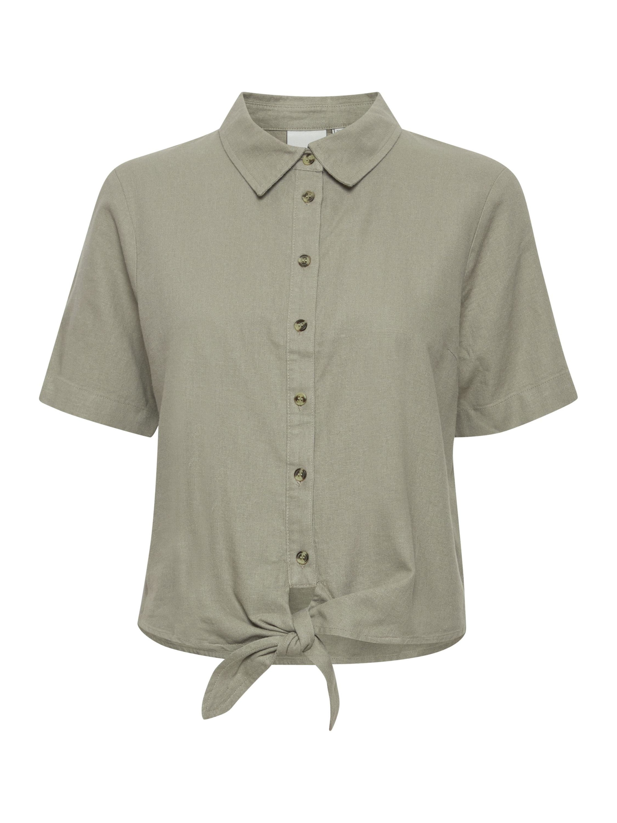 Chemisier 'IHLino' ICHI en vert : devant