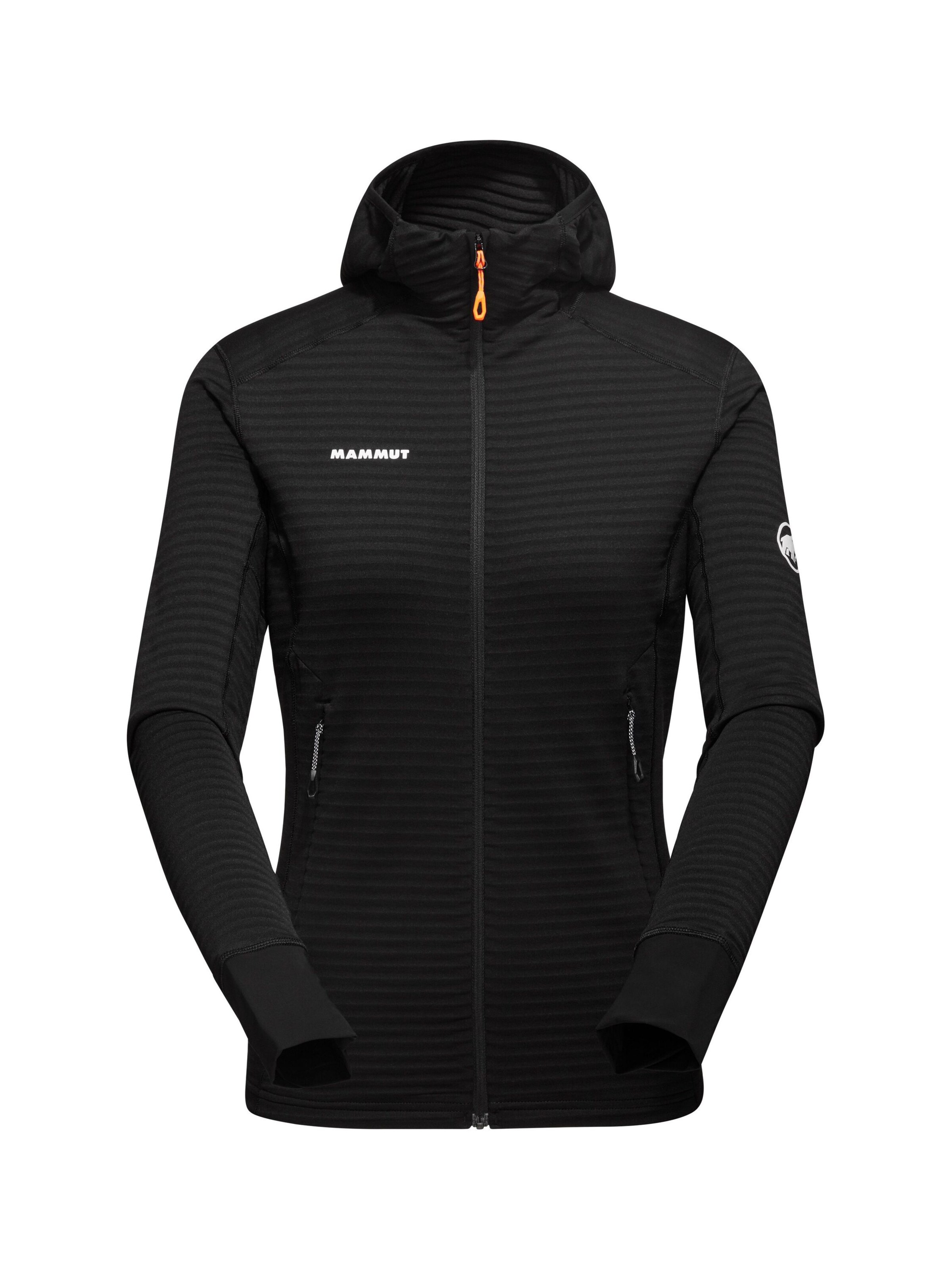 MAMMUT Funktionsfleecejacke ‘Taiss’ in Schwarz: Vorderseite