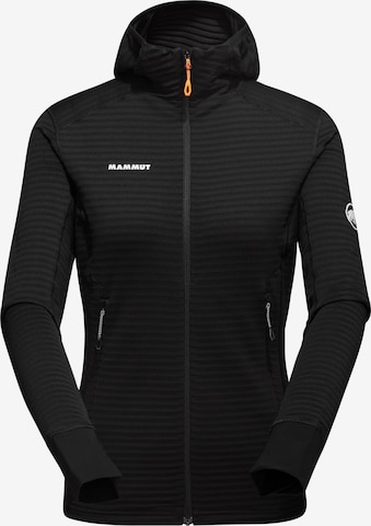 MAMMUT Funktionsfleecejacke ‘Taiss’ in Schwarz: Vorderseite