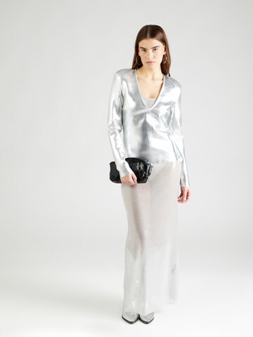 Karen Millen Shirt in Silber