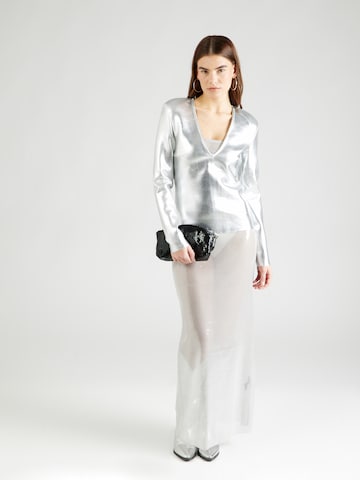 Karen Millen Shirt in Silver