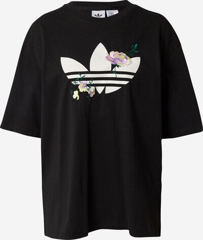 ADIDAS ORIGINALS "Oversize" stila krekls 'FLOWER', krāsa - melns, Preces skats