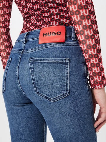 HUGO Red Skinny Farkut '932' värissä sininen