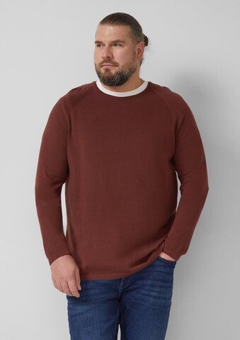 s.Oliver Men Big Sizes Pullover in Rot: Vorderseite